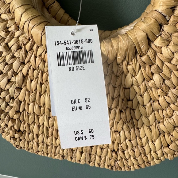 Abercrombie & Fitch NWT Woven Tote and Crossbody - Picture 4 of 6